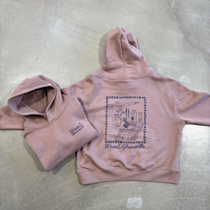 Girls Rope Print Hood