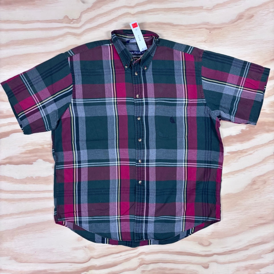 VINTAGE NAUTICA BUTTON UP SHIRT EXTRA LARGE