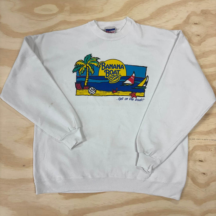 VINTAGE BANANA BOAT CREW NECK DOUBLE EXTRA LARGE