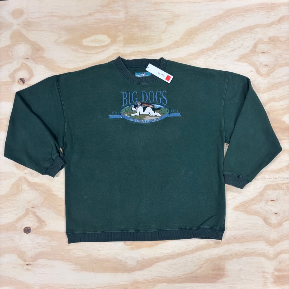 VINTAGE BIG DOGS CREW EXTRA LARGE