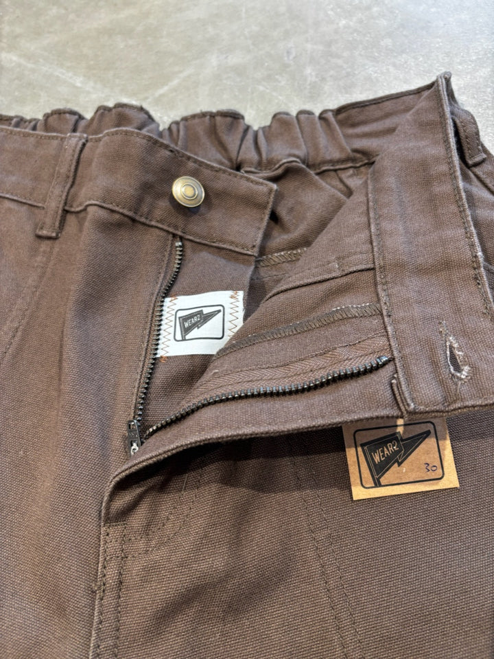 WEAR2 HEAVY CANVAS SHORTS WALNUT